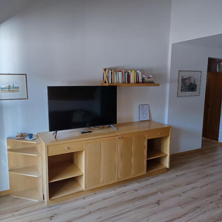 TV a/nebo společenská místnost v ubytování Am See . Al lago