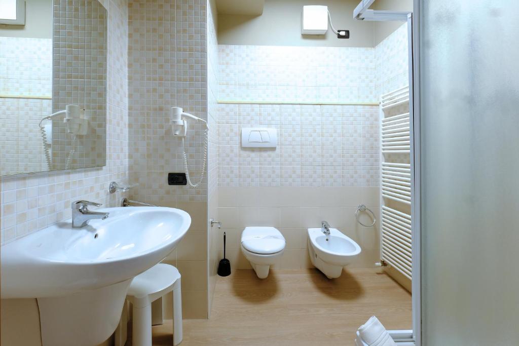 Koupelna v ubytování Villa Mimosa