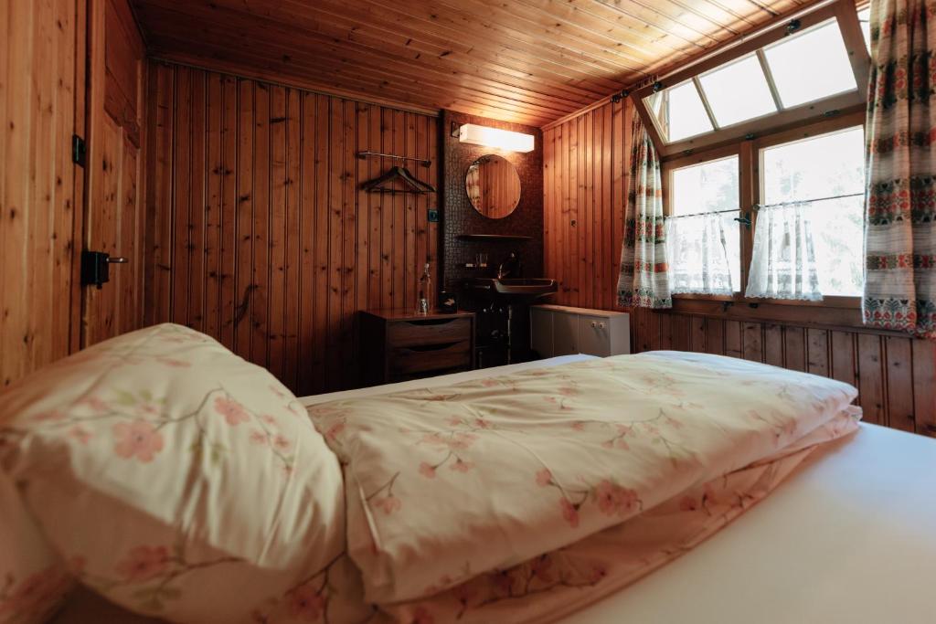 Postel nebo postele na pokoji v ubytování Landgasthof Paradiesli