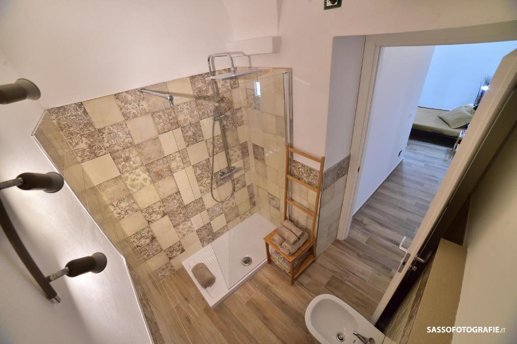 Koupelna v ubytování Suite Varigotti