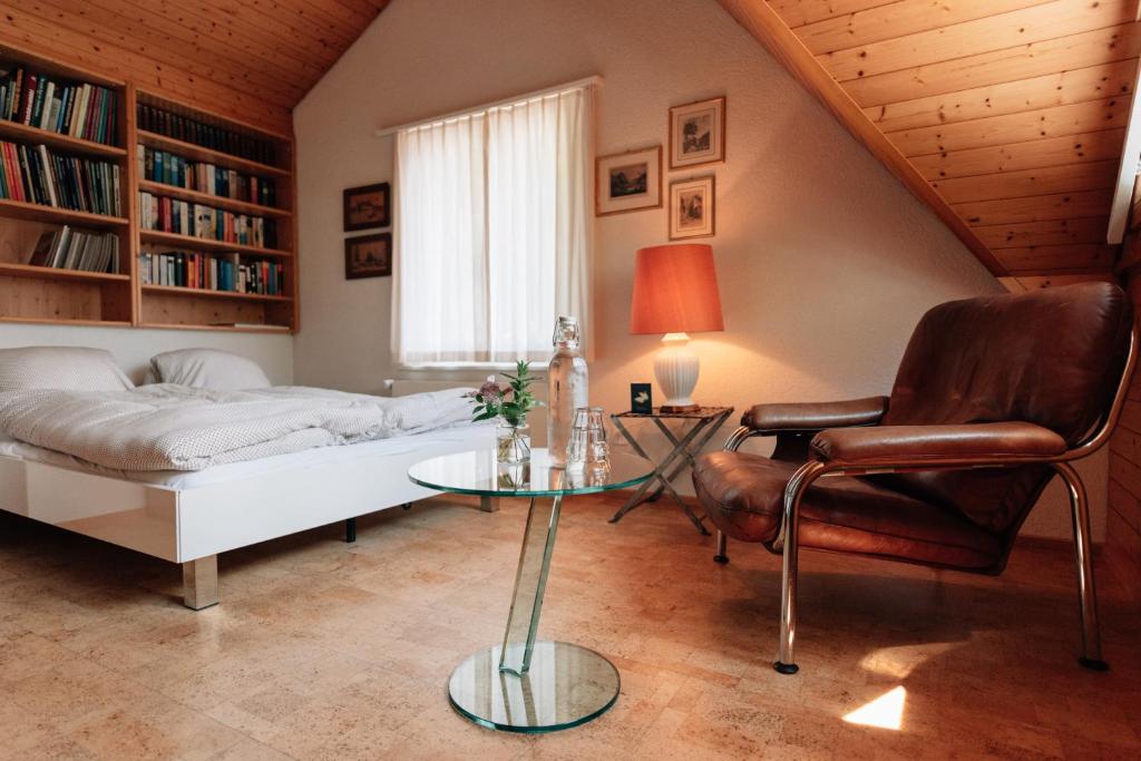 Posezení v ubytování Landgasthof Paradiesli