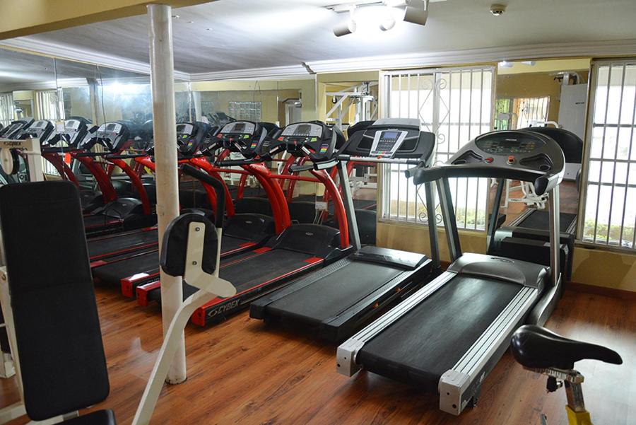 Fitness centrum a/nebo fitness zařízení v ubytování Aishar Residence Flat 3c