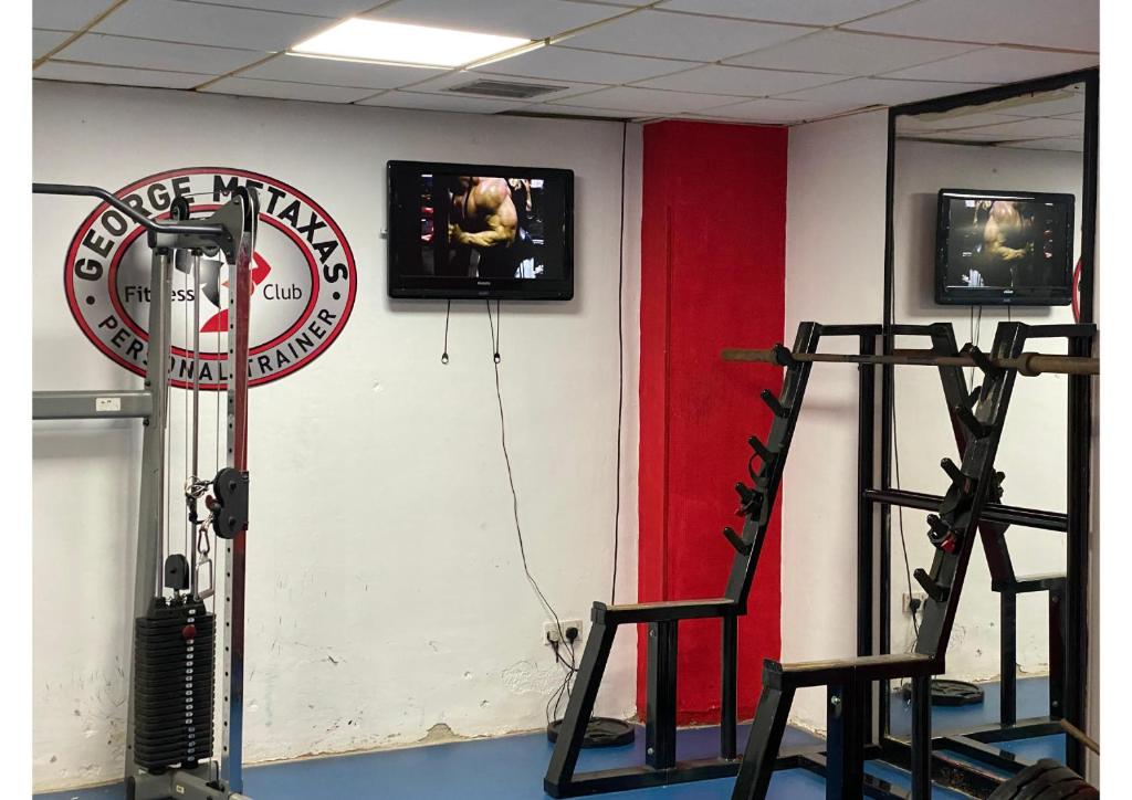 Fitness centrum a/nebo fitness zařízení v ubytování Navarria Blue Hotel