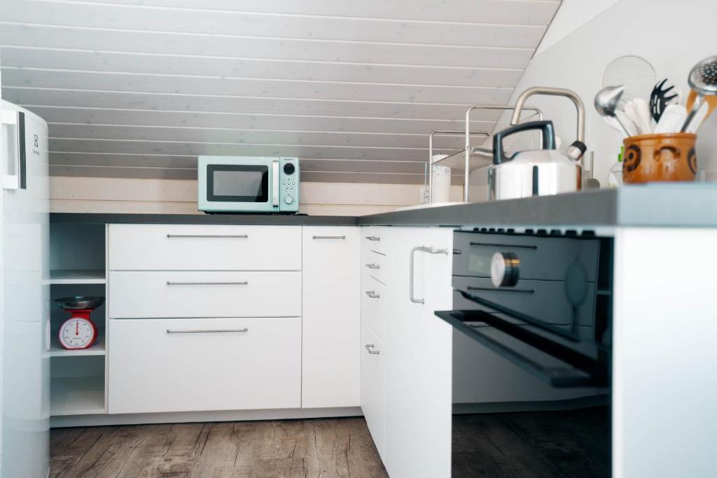 Kuchyň nebo kuchyňský kout v ubytování Apartment Sunnerösli
