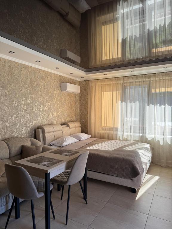 Postel nebo postele na pokoji v ubytování Guest Apart Polyana