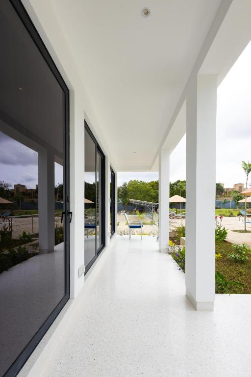 Balkón nebo terasa v ubytování Amkia Villas Diani