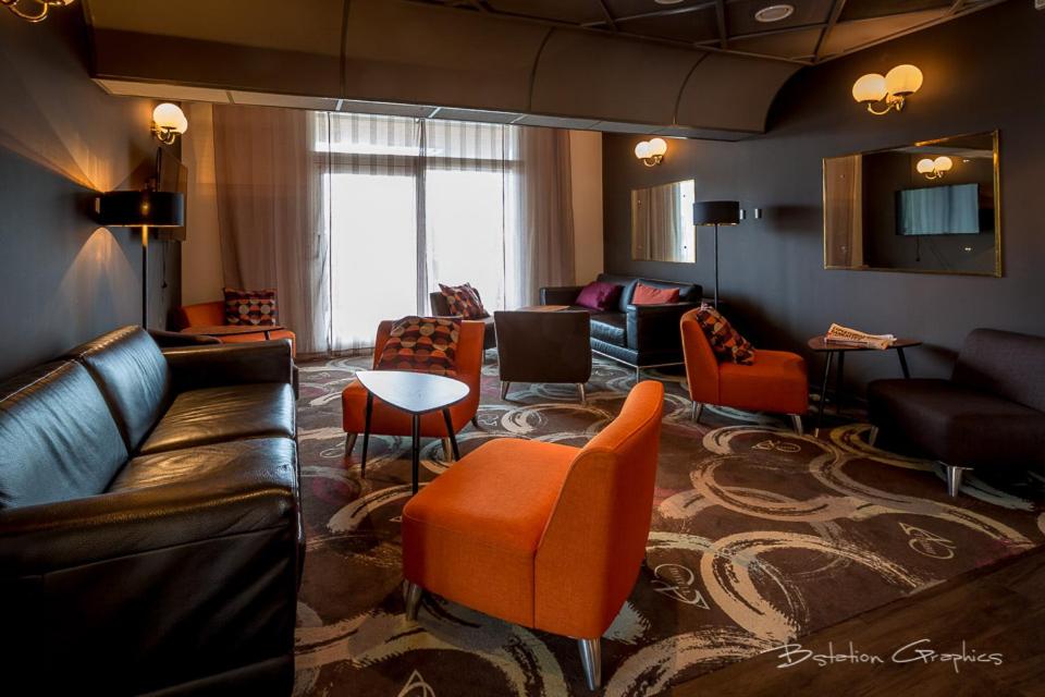 Posezení v ubytování Hotell Valhall