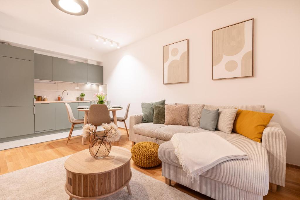 Posezení v ubytování Léda Private Apartment