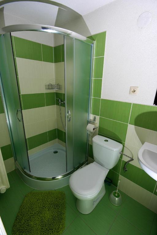 Koupelna v ubytování Privat Kohut