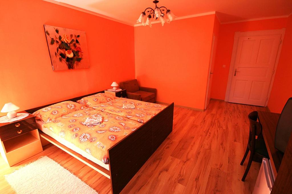 Postel nebo postele na pokoji v ubytování Privat Kohut