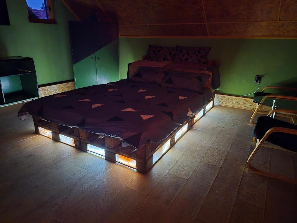 Postel nebo postele na pokoji v ubytování D-club
