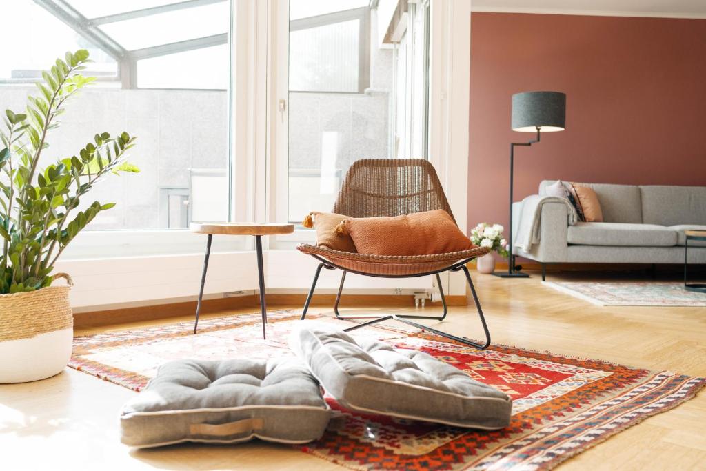 Posezení v ubytování Apartment Mariahalden