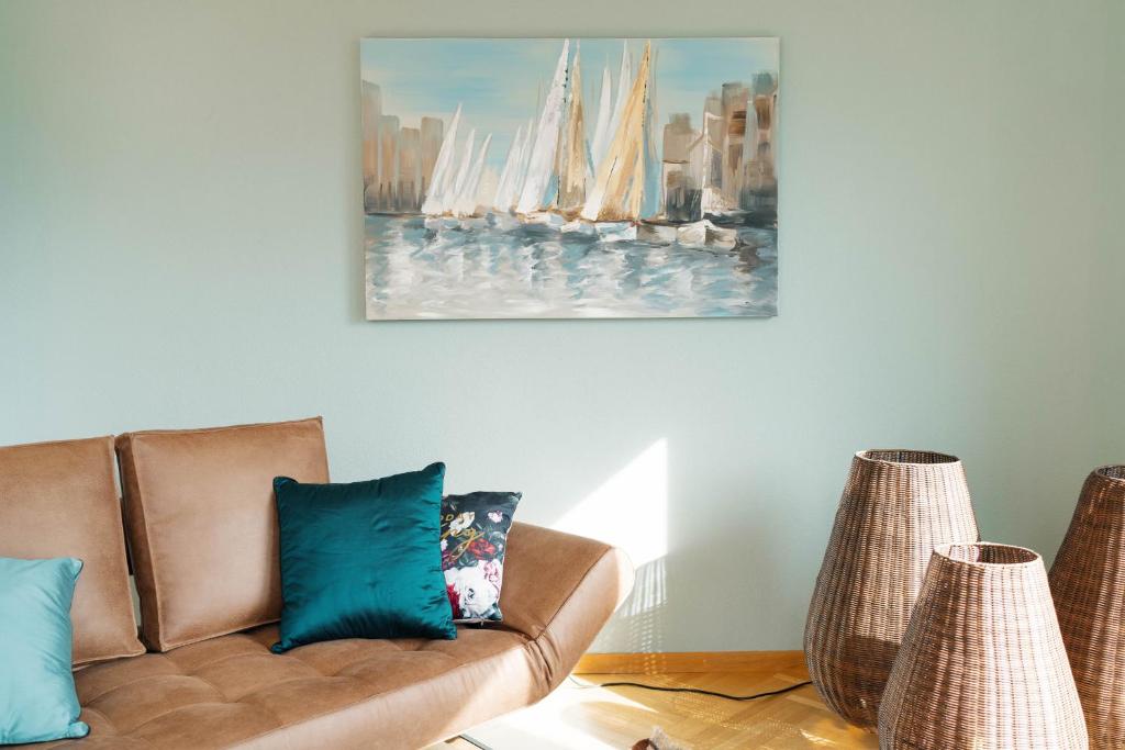 Posezení v ubytování Apartment Mariahalden