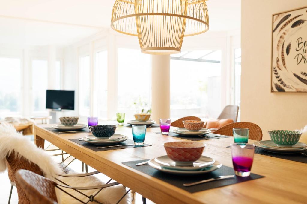 TV a/nebo společenská místnost v ubytování Apartment Mariahalden