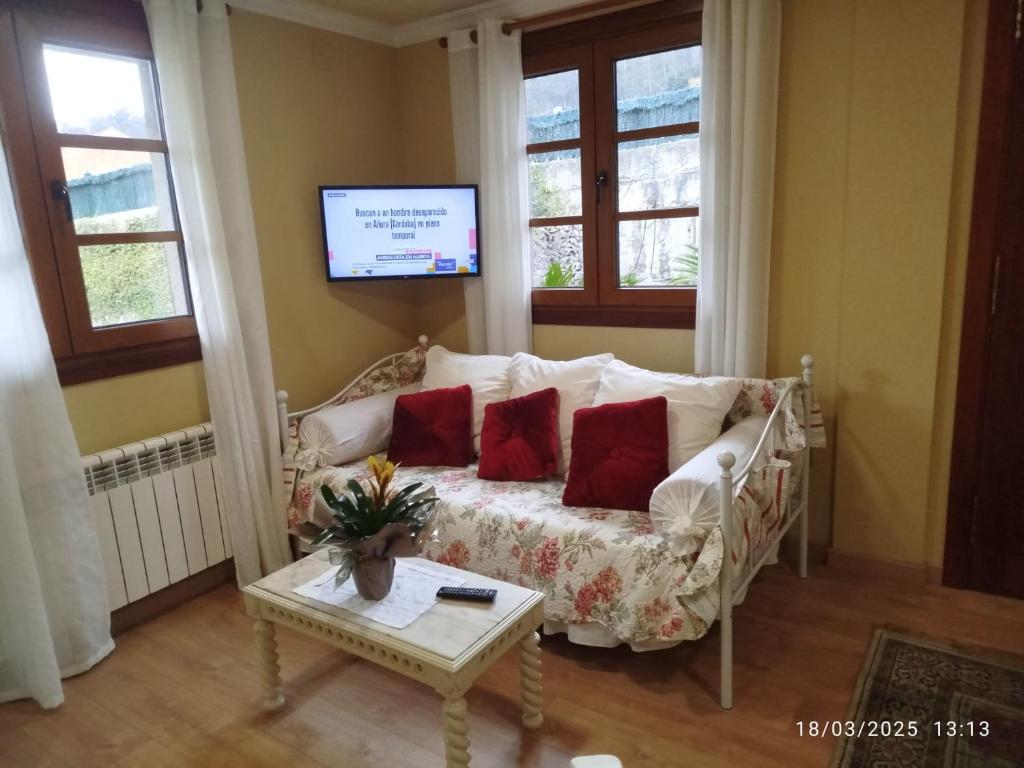 Posedenie v ubytovaní O Apartamento do Xanza, ideal para parejas ADAPTADO MOVILIDAD REDUCIDA
