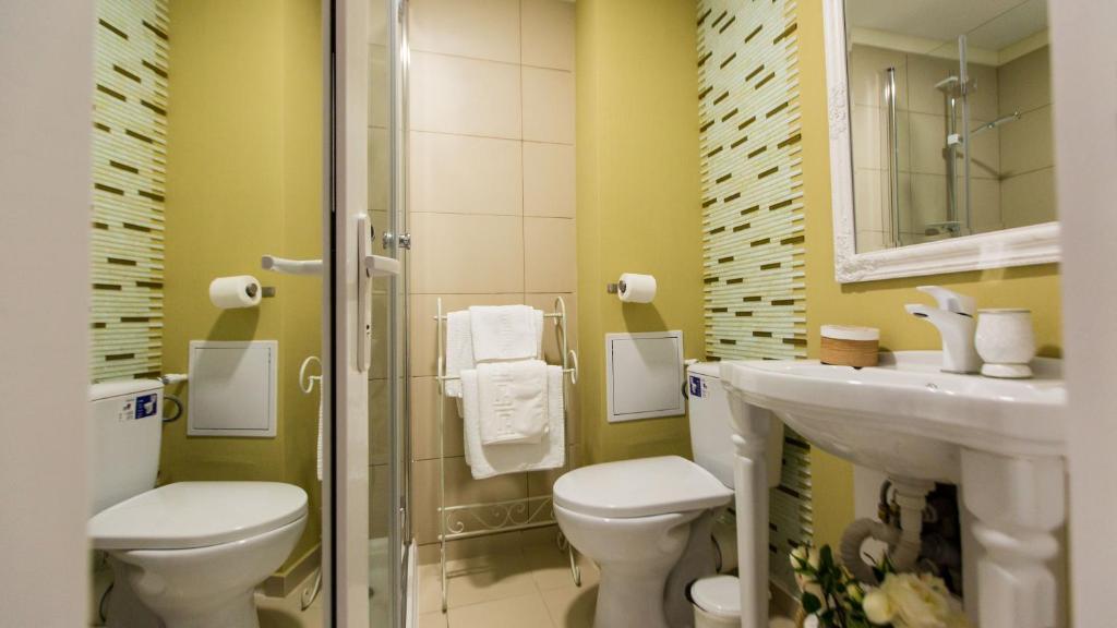 Koupelna v ubytování Hotel Evianne Boutique