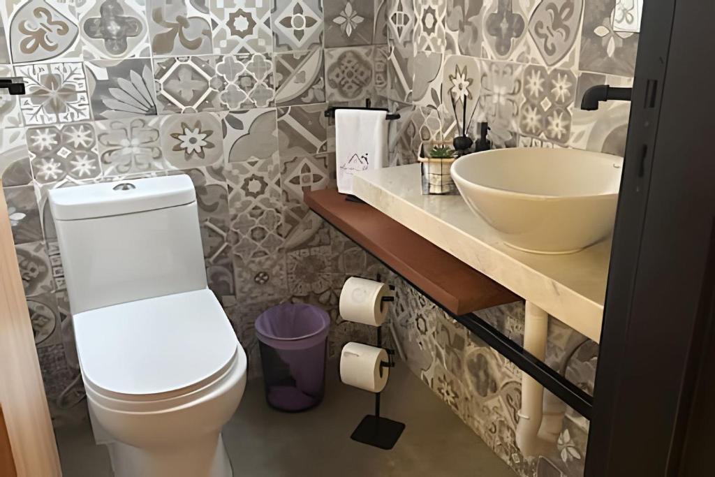 Koupelna v ubytování Amora Maria Residencial