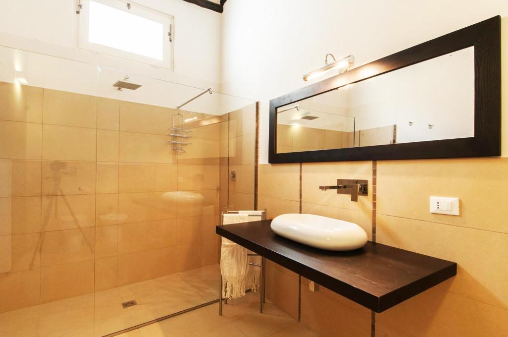 Koupelna v ubytování Casa Marsalia