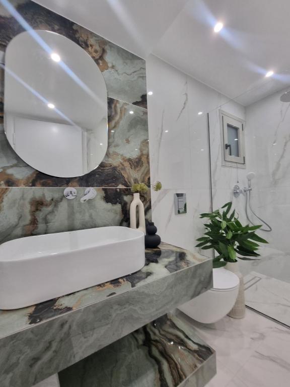 Hotel Andreas - Agistri (Skala) tesisinde bir banyo