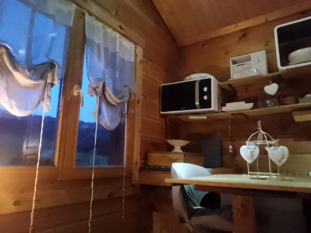 Kuchyň nebo kuchyňský kout v ubytování studio 'chalet rustique