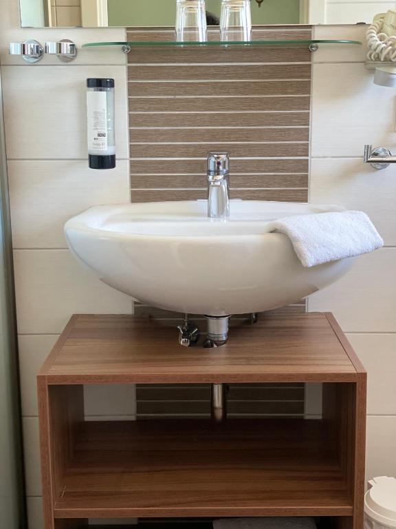 Koupelna v ubytování Hotel Markgräfler Hof