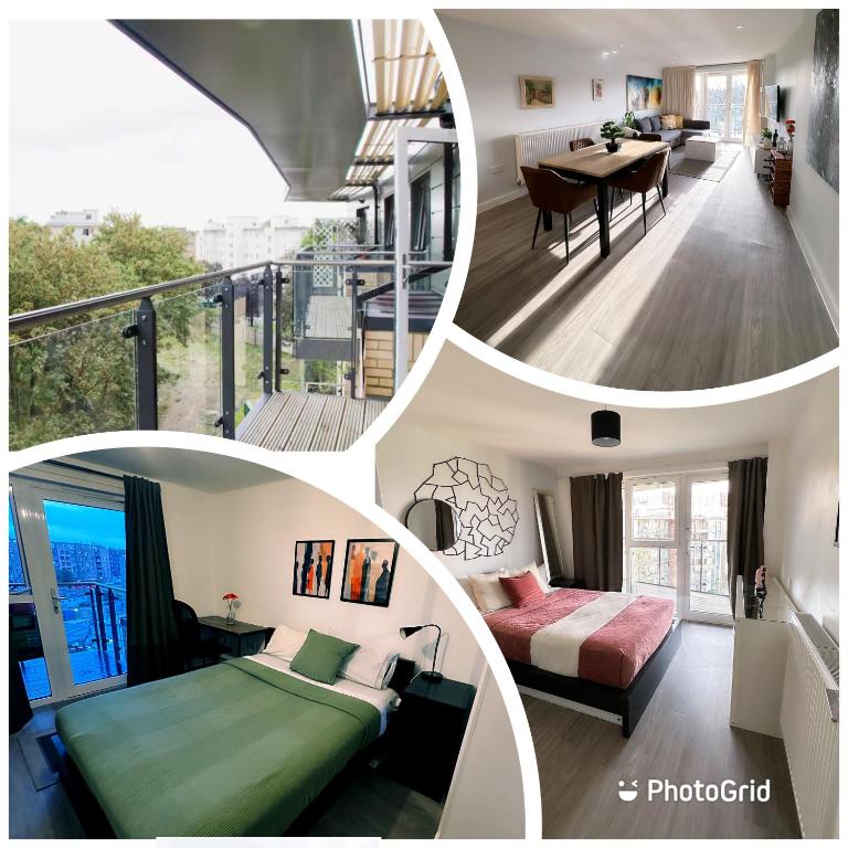 Postel nebo postele na pokoji v ubytování Lovely 2-Bed Apartment in London