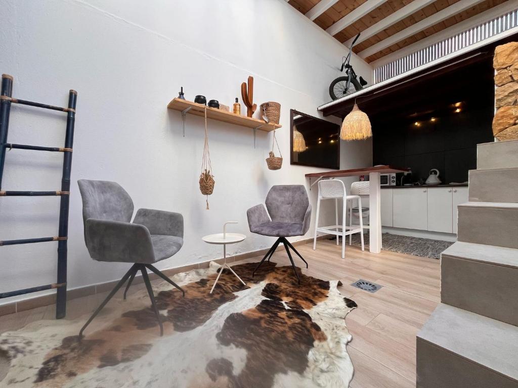 Een zitgedeelte bij Villa Casa Senna