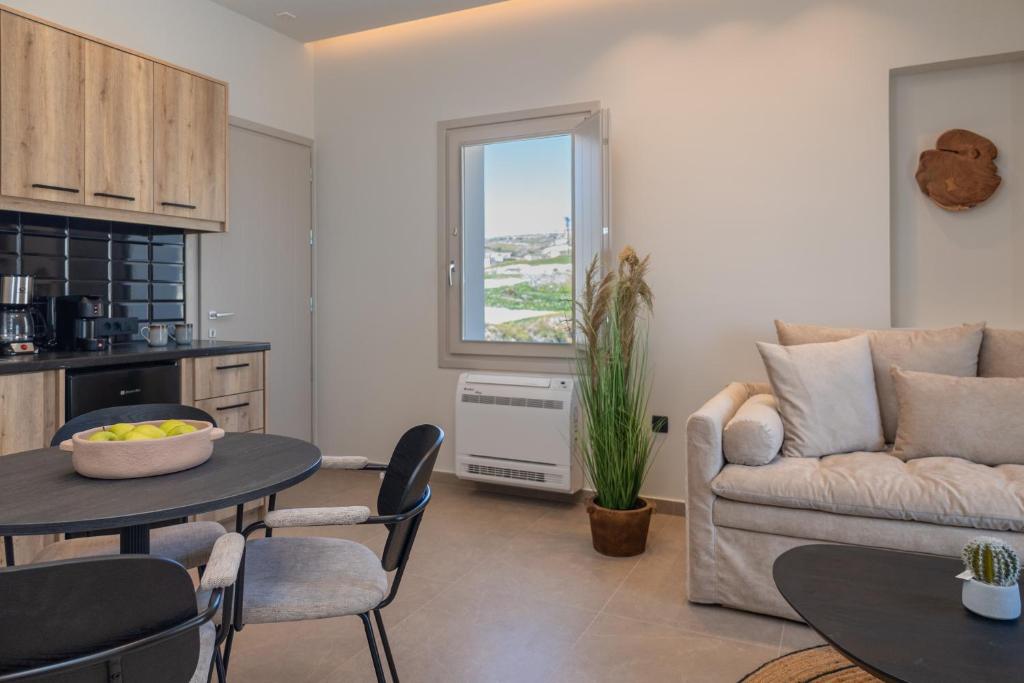 Kuchyň nebo kuchyňský kout v ubytování Depalyma Suites