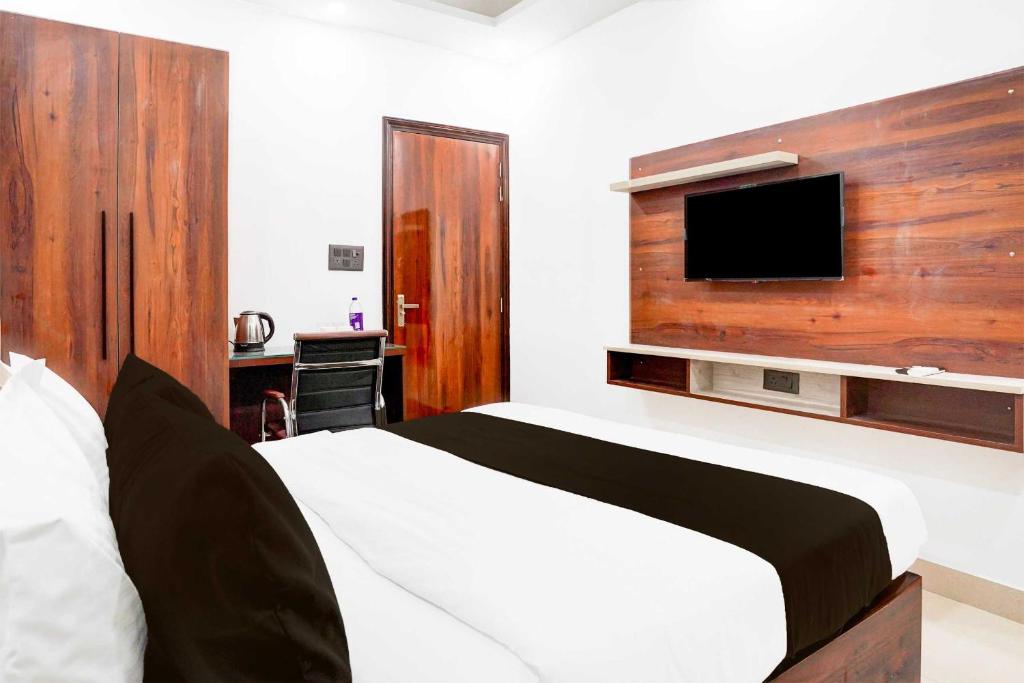 TV a/nebo společenská místnost v ubytování Hotel O Global