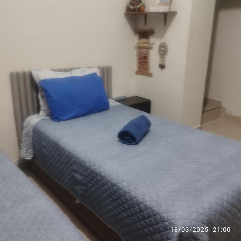 Postel nebo postele na pokoji v ubytování Barranco monumental