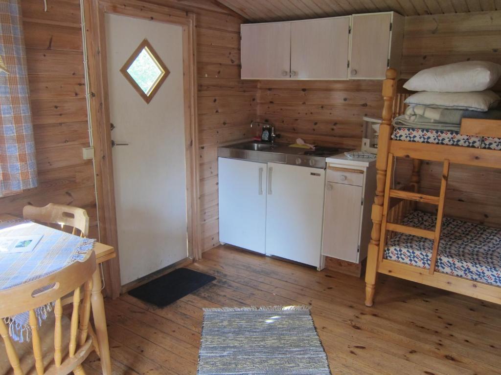 Kuchyň nebo kuchyňský kout v ubytování Sikhall Camping