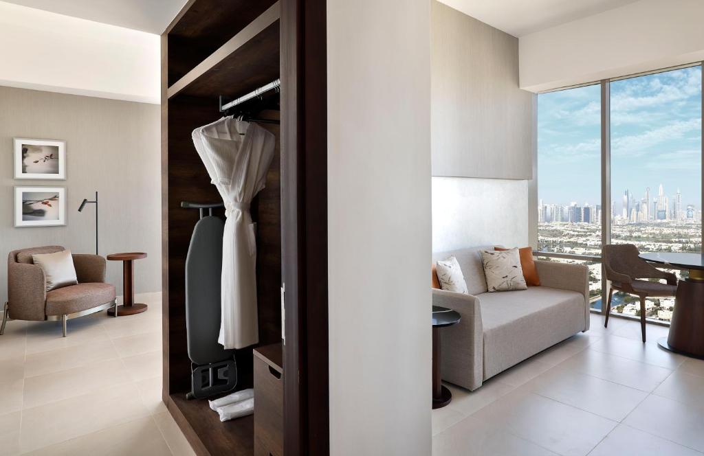 Posezení v ubytování Hotel Local Dubai at Jumeirah Village Triangle