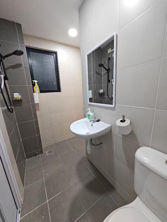 Koupelna v ubytování No 8 Homestay