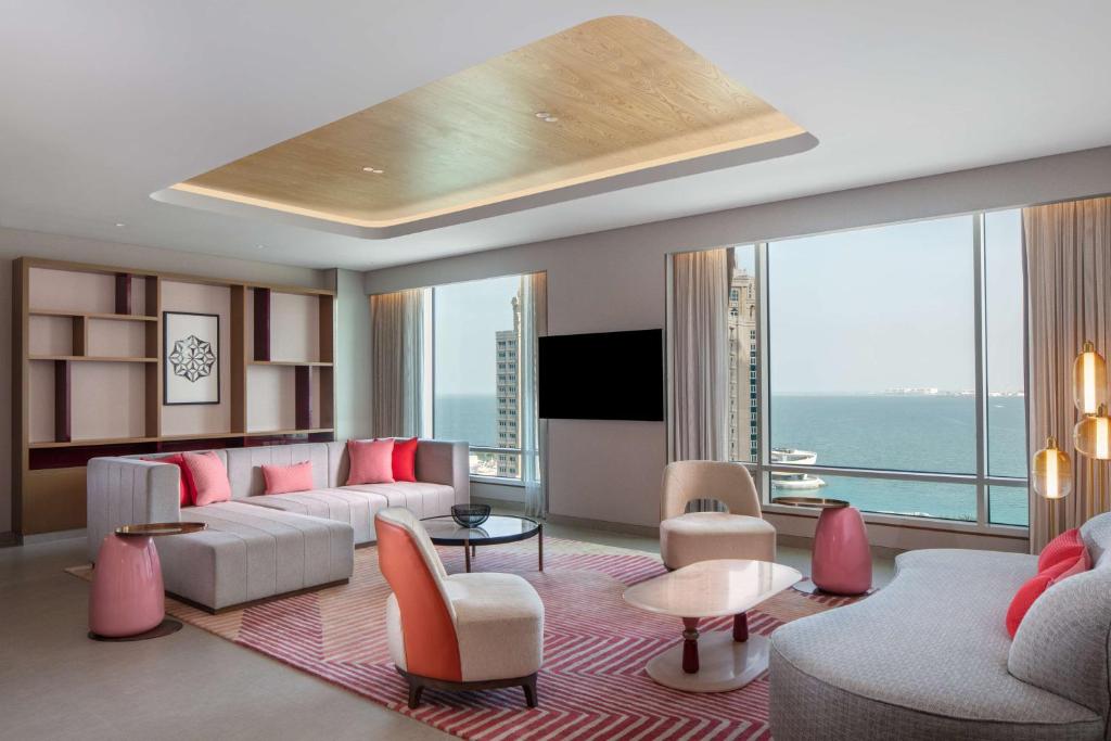 Część wypoczynkowa w obiekcie Andaz Doha, by Hyatt