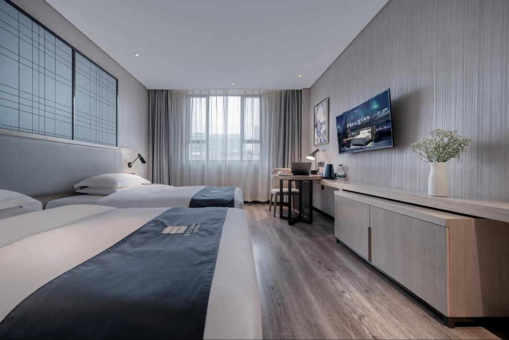 Echarm International Hotel Pazhou Convention and Exhibition Center Nanzhou Subway Metro Branch - Free Shuttle Bus to Canton Fair Complex During Canton Fair Period - Habitación Gemela Estándar