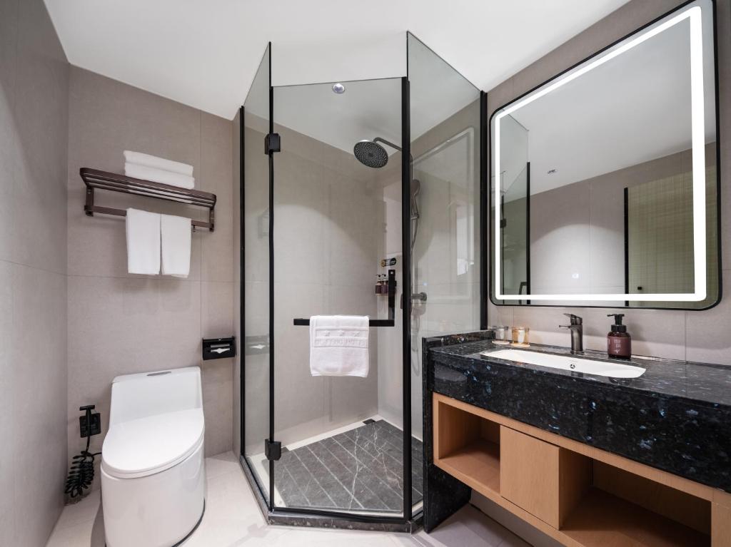 Koupelna v ubytování Yiwu Defeng Hotel