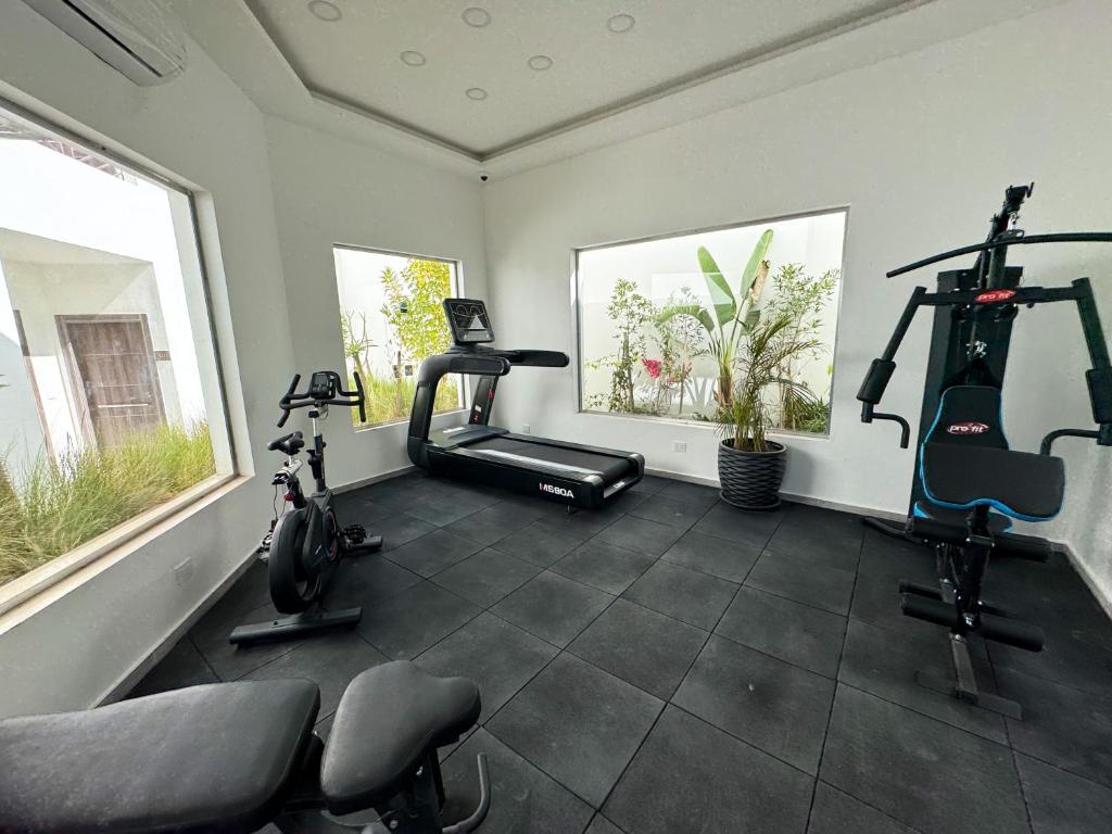 Fitness centrum a/nebo fitness zařízení v ubytování Arаbian Suites by Imperial