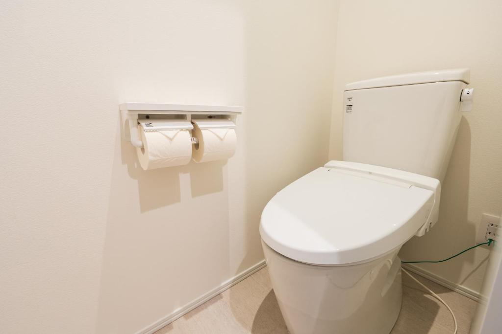 Koupelna v ubytování Hotel Meguri