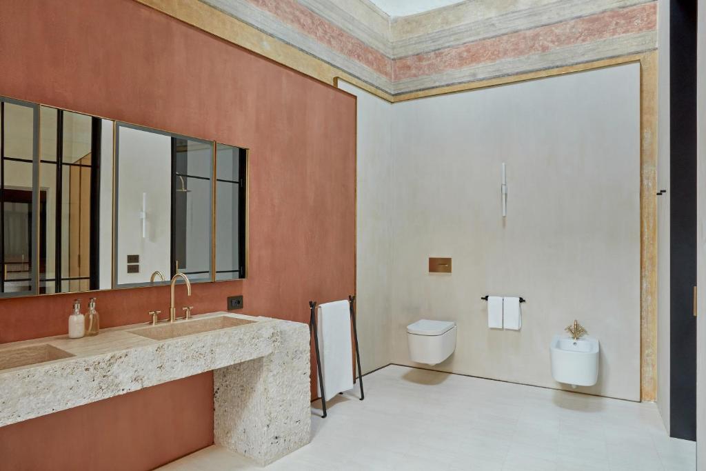 Koupelna v ubytování Palazzo Petrvs