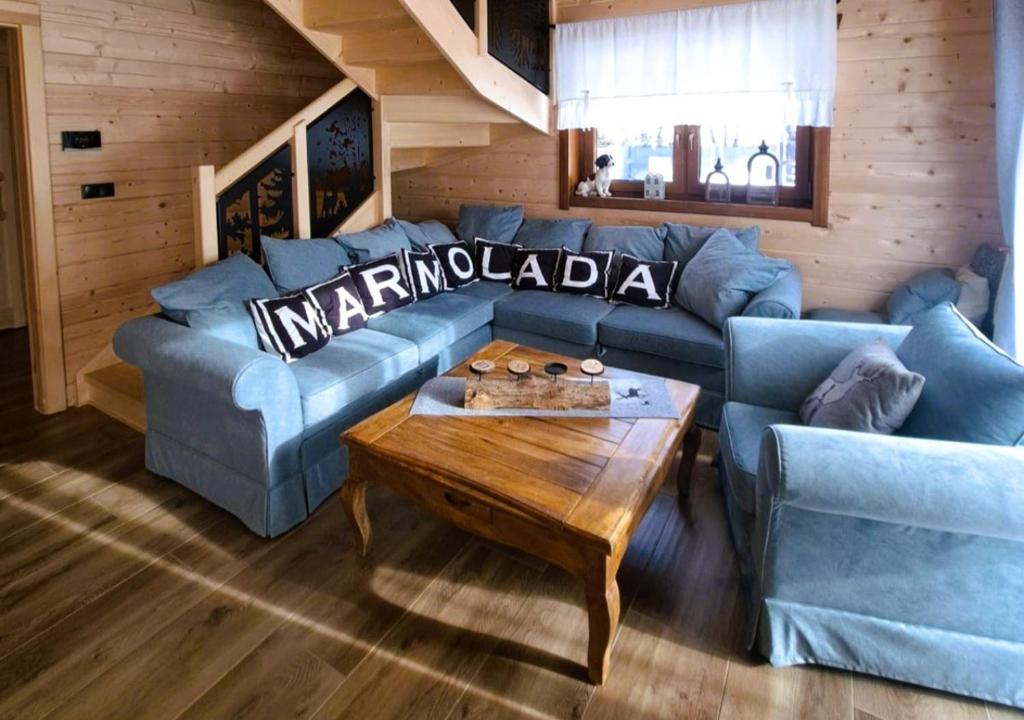 Posezení v ubytování Willa Marmolada
