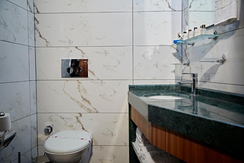 Koupelna v ubytování Ilkbal Deluxe Hotel &Spa Istanbul