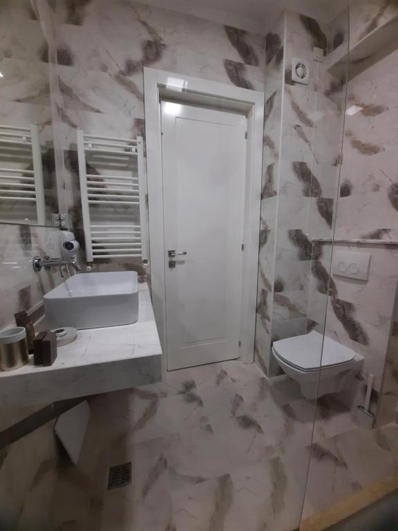 Koupelna v ubytování Hotel Simona Halep - Mamaia Nord
