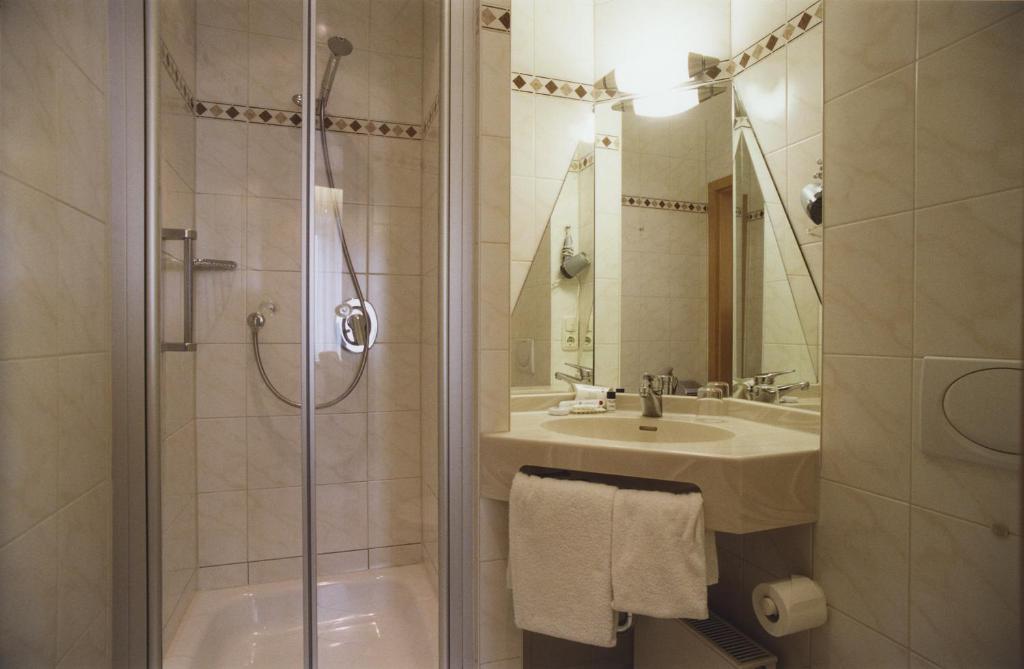 Koupelna v ubytování Hotel Jedermann