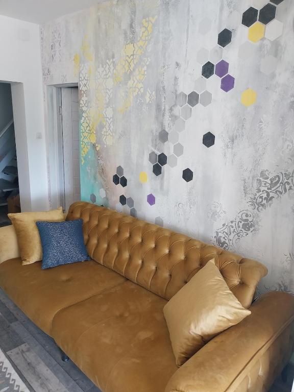Posezení v ubytování Olive garden house