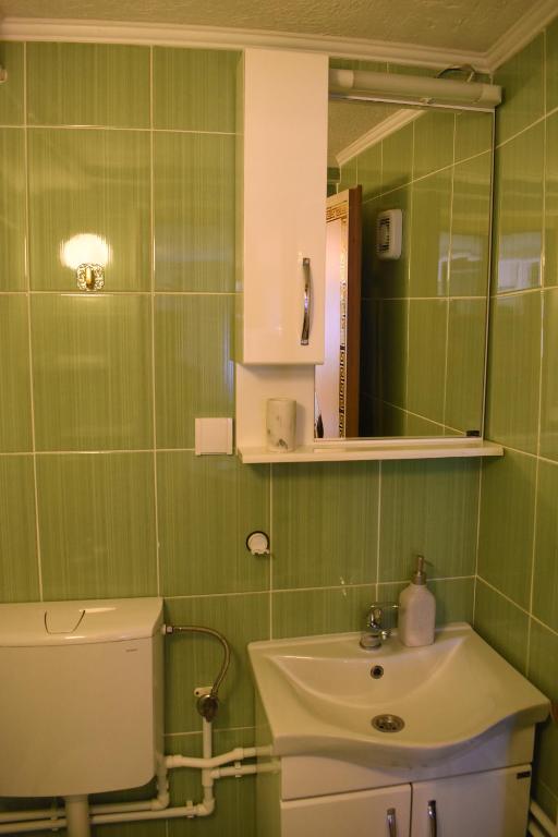 Koupelna v ubytování Šepić Accommodation