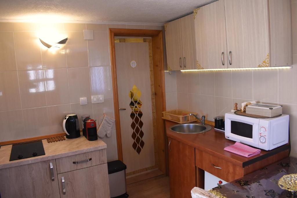 Kuchyň nebo kuchyňský kout v ubytování Šepić Accommodation