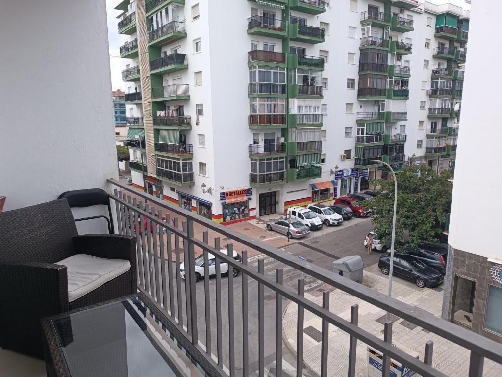 A balcony or terrace at Fantástico piso en el centro 2°linea de playa