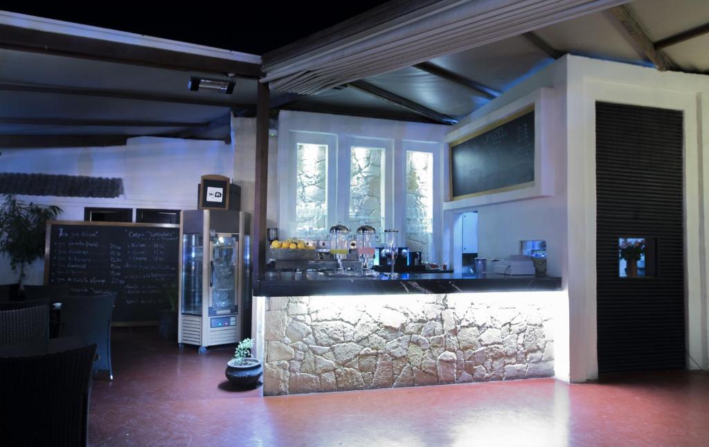 Kuchyň nebo kuchyňský kout v ubytování Hotel Islane