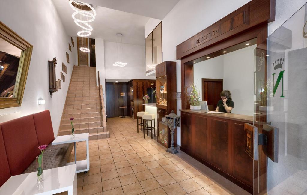Kuchyň nebo kuchyňský kout v ubytování Hotel National
