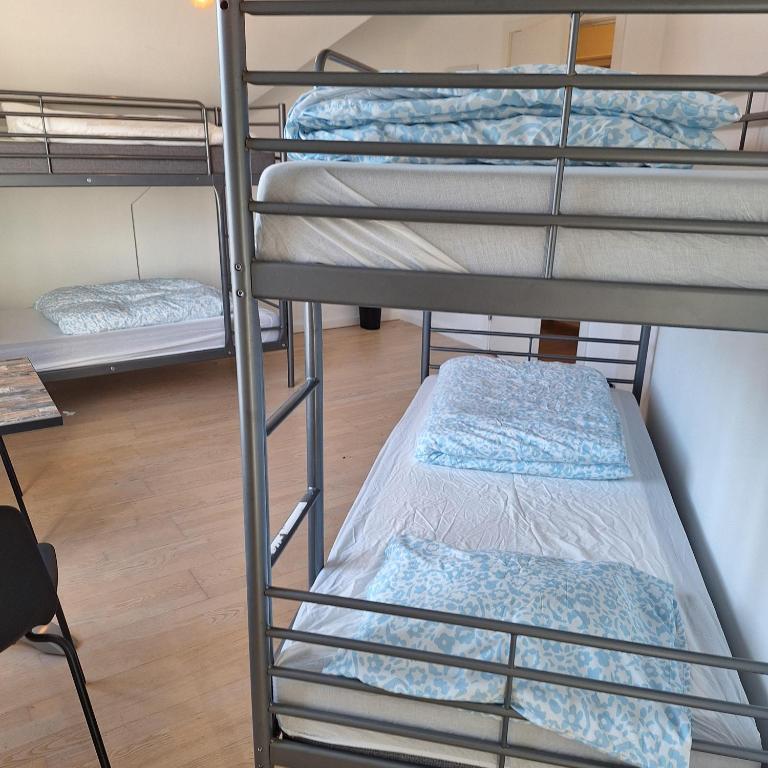 Postel nebo postele na pokoji v ubytování Princessen på ærten